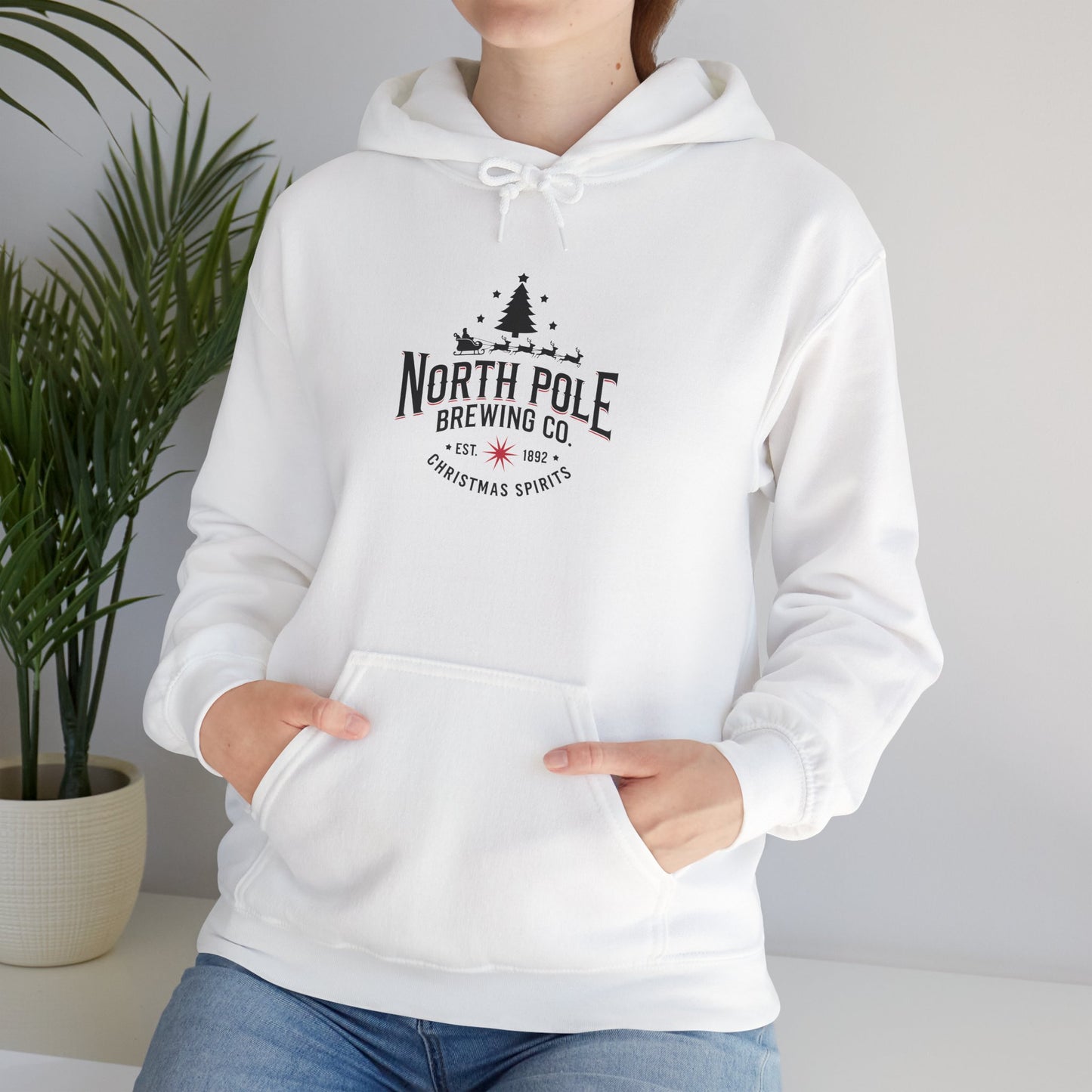 North Pole Brewing Co. Hoodie — Christmas Brewery Holiday Sweatshirt