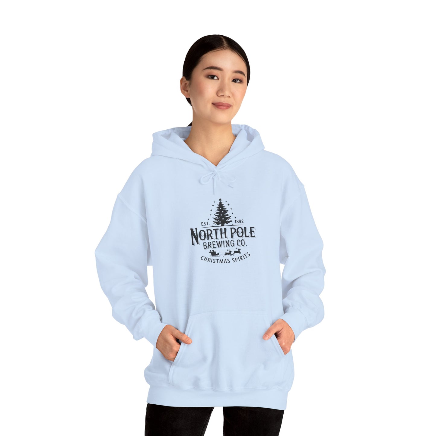North Pole Brewing Co. Hoodie — Christmas Spirits Holiday Pullover