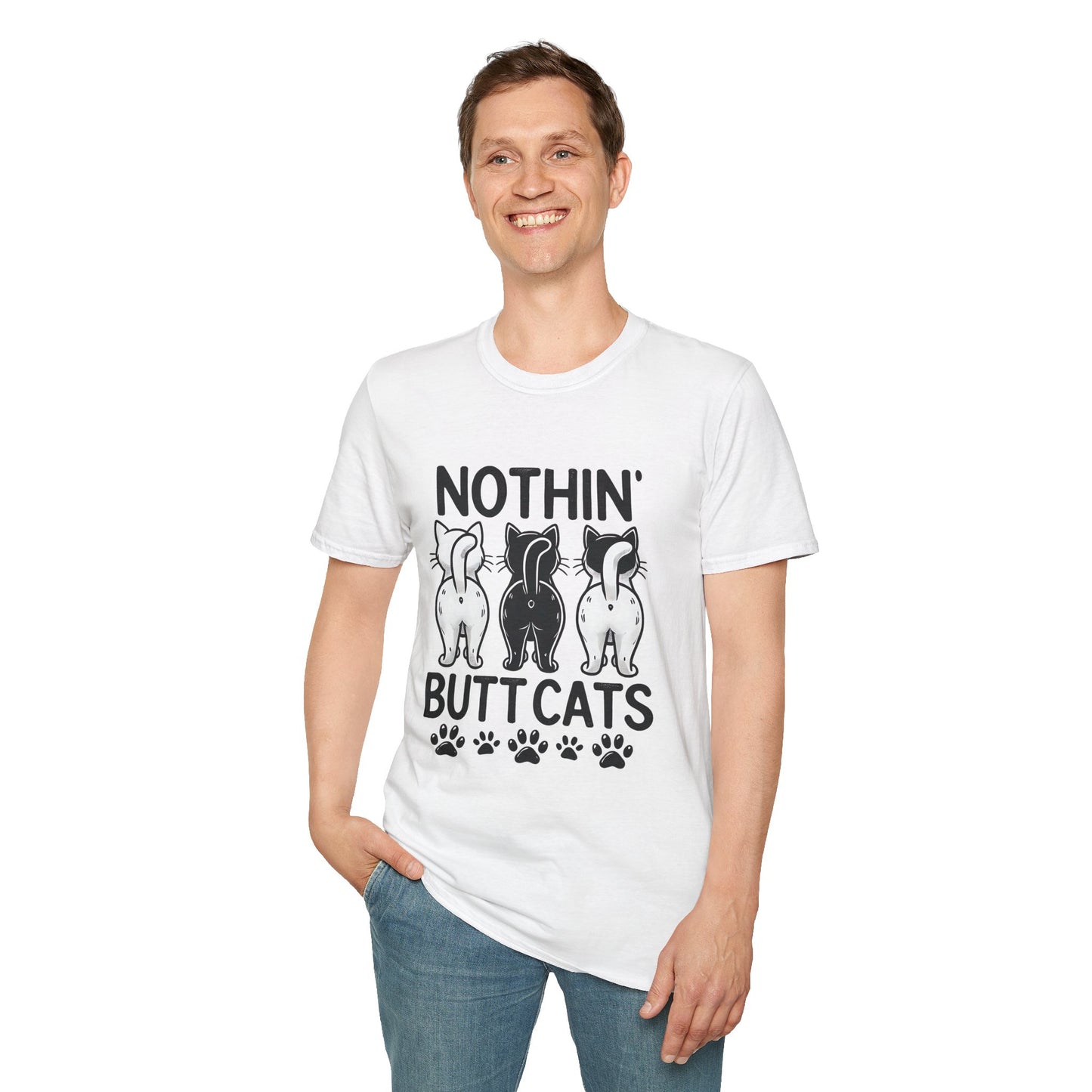 T-Shirt — Nothin' Butt Cats Cute Cat Butt Graphic Tee