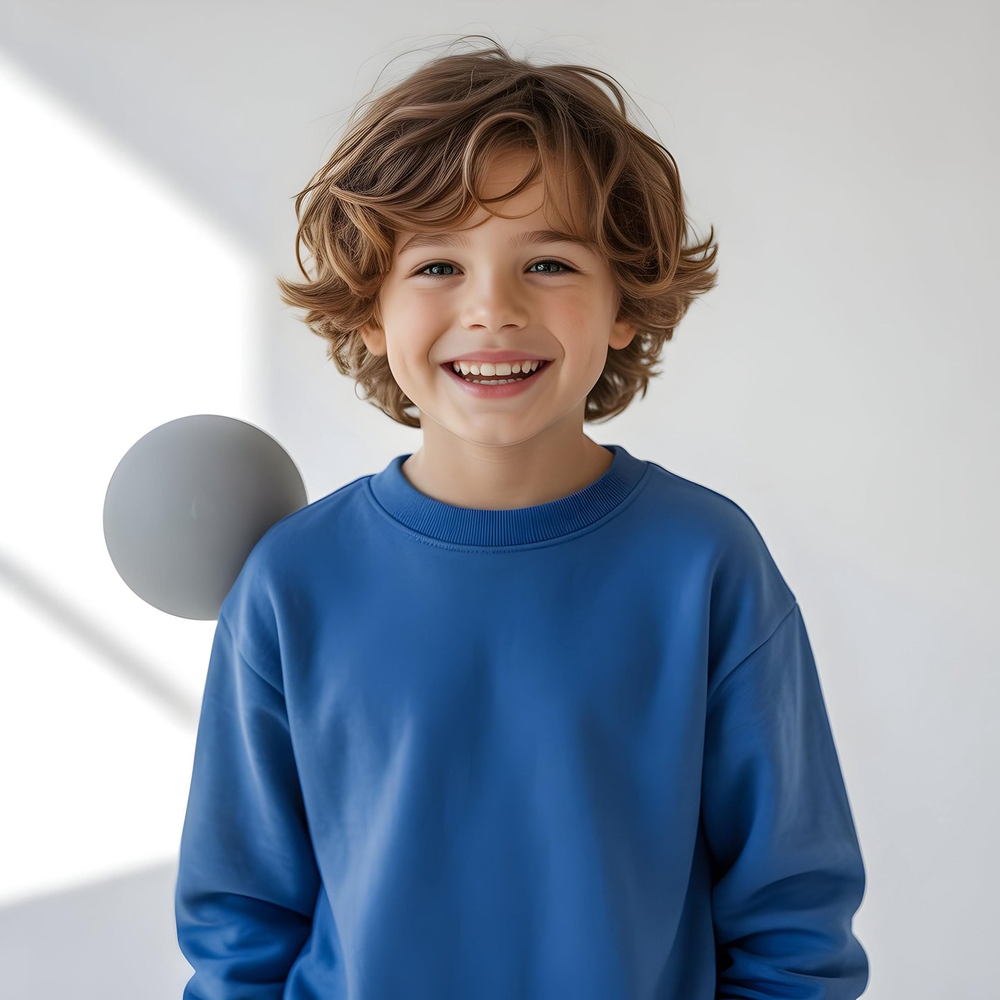 Felpa Gildan 18000B per bambini, modello: Boho neutro (download digitale)