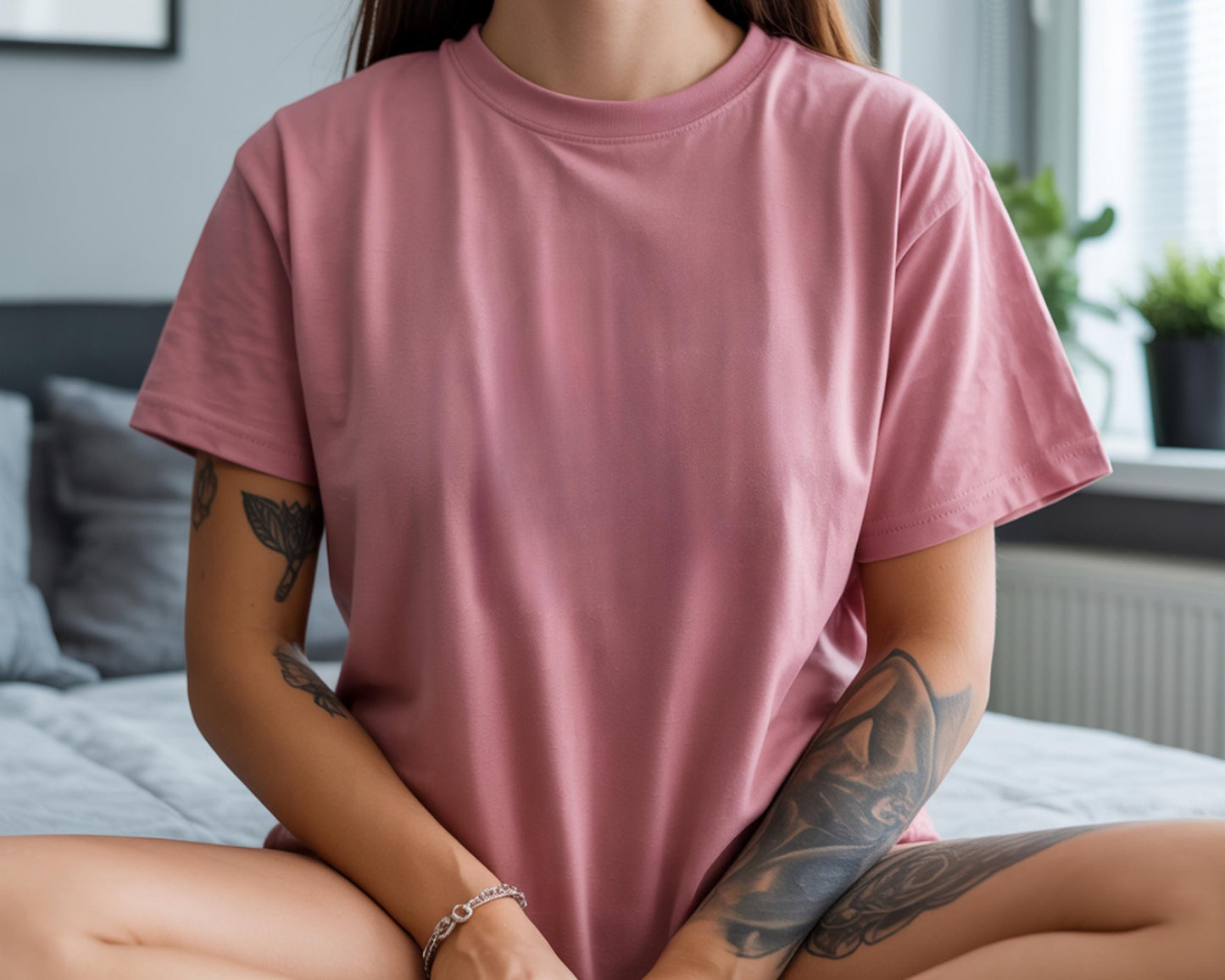 Comfort Colors 1717 T-Shirt Mockup Bundle, 70 Boho Oversized Tee Mockups