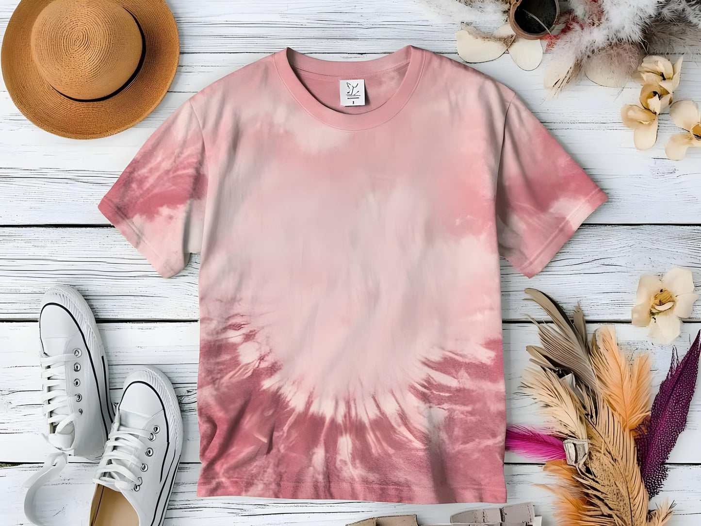 Comfort Colors 1745 Smoke Shirt Mockup, Flat Lay (PSD & JPEG Digital Download)