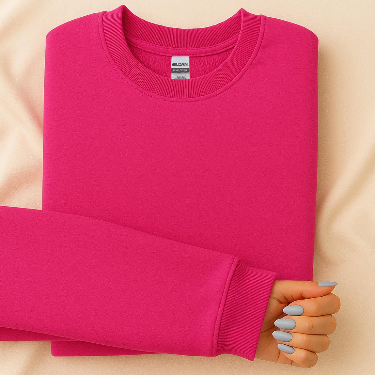 Sweatshirt Mockup Bundle, Gildan 18000, Flat Lay Design, Minimalist Style, Digital Product, Creative Download