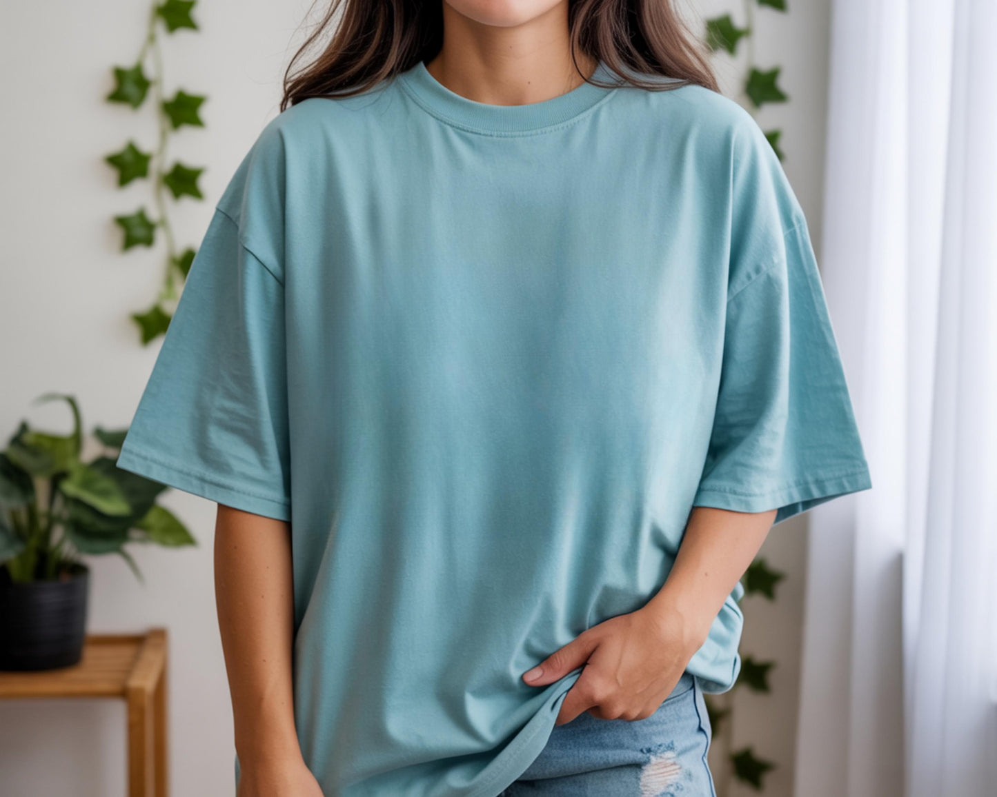 Comfort Colors 1717 T-Shirt Mockup Bundle, 70 Boho Oversized Tee Mockups