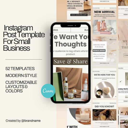 Social Media Business Templates Modern Canva for small business Instagram post, Social Media Managers Business Coaches Modern Templates