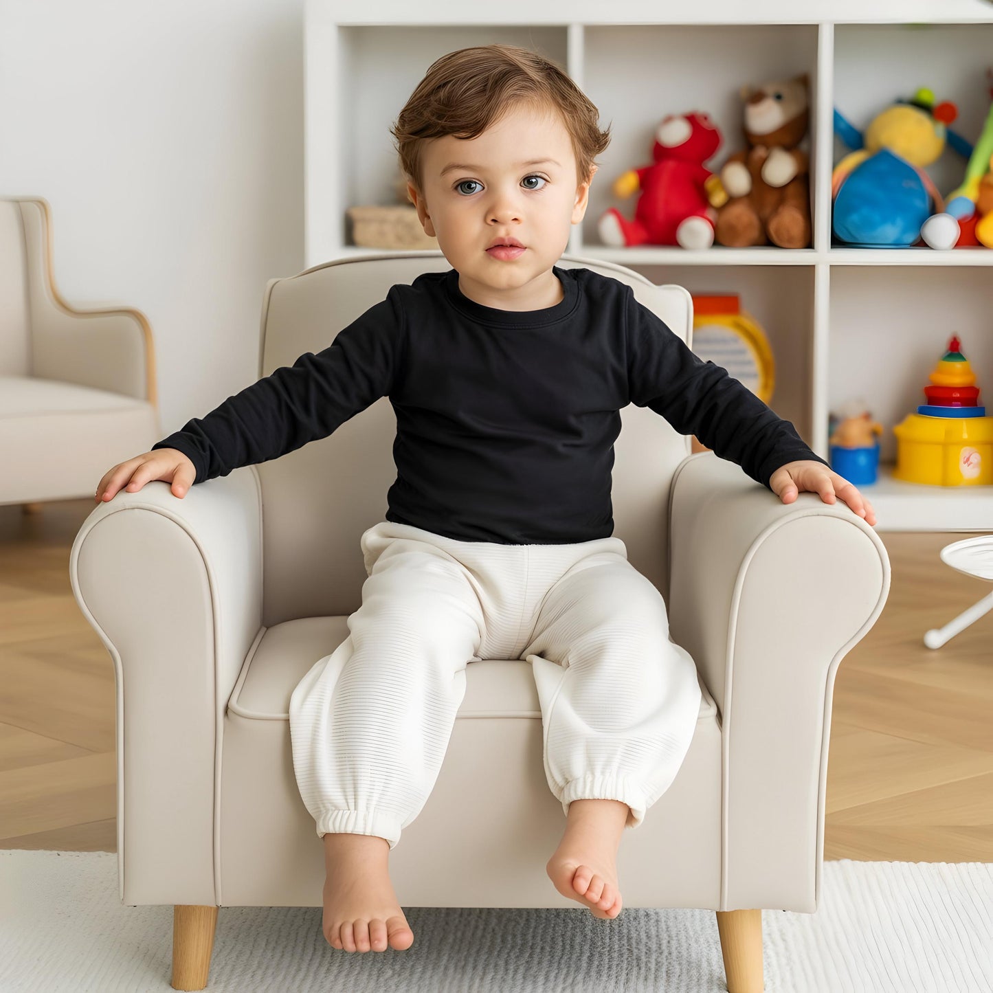 Felpa Gildan 18000B per bambini, modello: Boho neutro (download digitale)