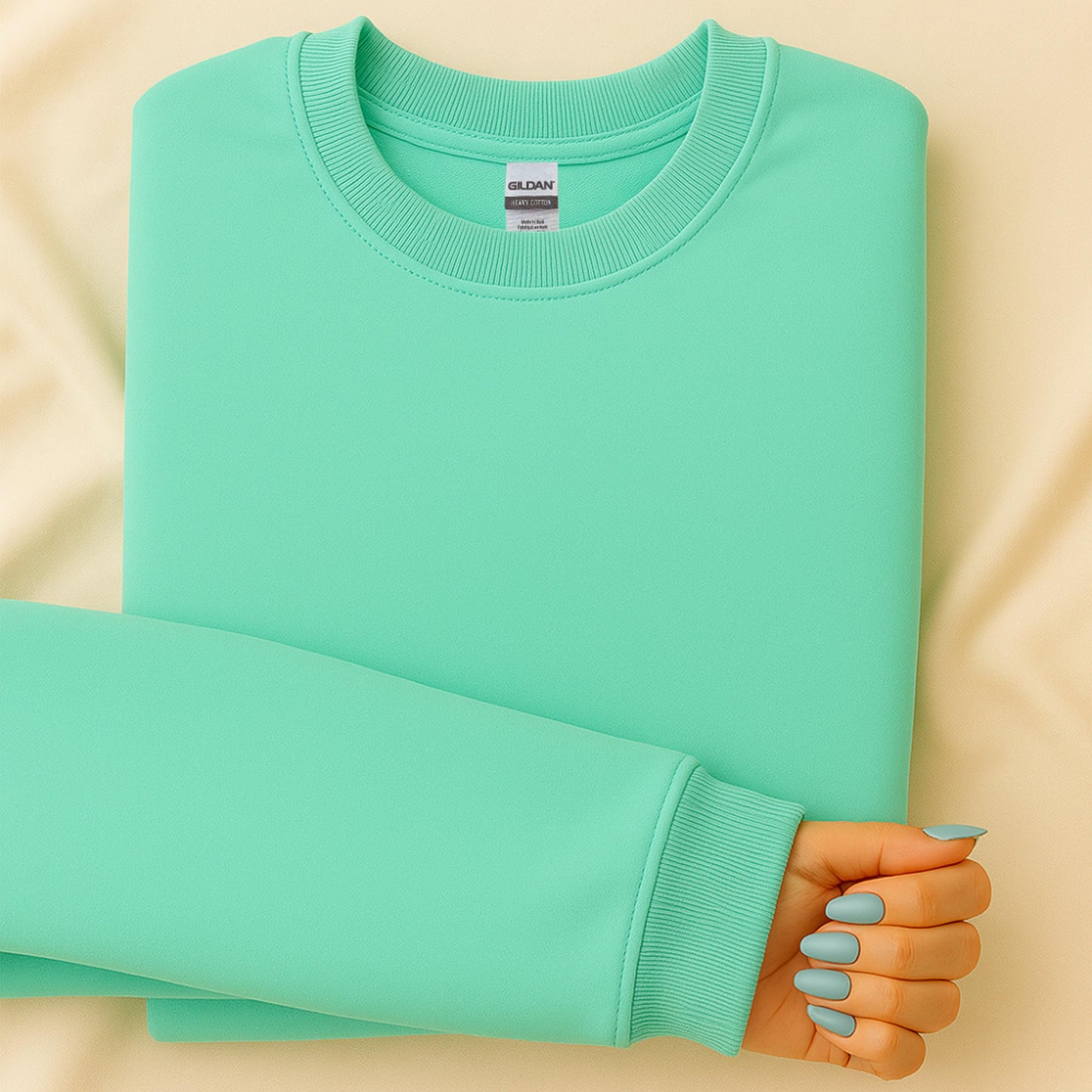 Sweatshirt Mockup Bundle, Gildan 18000, Flat Lay Design, Minimalist Style, Digital Product, Creative Download