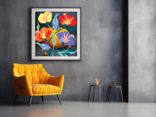 Stampa artistica astratta: arredamento minimalista boho per la casa (download digitale)